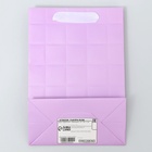 Пакет подарочный, упаковка, «Сиреневый» 14 х 20 х 7 см 9750220