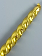 УЦЕНКА Набор свечей витых, 1.5×15 см, 2 шт., золотой металлик 9814731