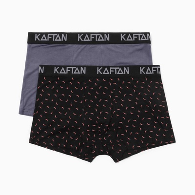 Набор трусов KAFTAN Hot Stop 2 штуки, чёрный/серый, размер 48
