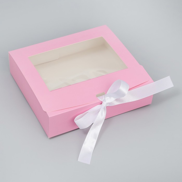 Коробка складная «Розовая вата», 20 х 18 х 5 см
