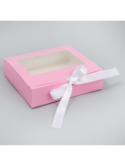 Коробка складная «Розовая вата», 20 х 18 х 5 см
