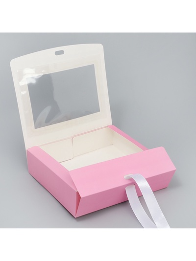 Коробка складная «Розовая вата», 20 х 18 х 5 см
