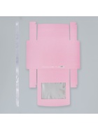 Коробка-фоторамка подарочная складная, упаковка, «Розовая вата», 20 х 18 х 5 см (комплект 5 шт) - фото 46470479