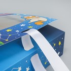 Коробка-фоторамка подарочная складная, упаковка, «Космические животные», 20 х 18 х 5 см - Фото 6