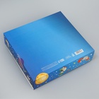 Коробка подарочная складная с пластиковым окном, упаковка, «Космос», 20×18×5 см 9939588