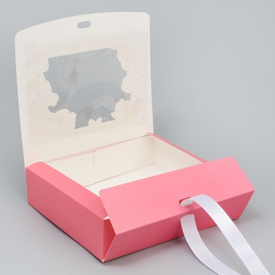 Коробка складная «Цветочная нежность», 20 х 18 х 5 см