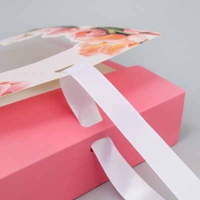 Коробка складная «Цветочная нежность», 20 х 18 х 5 см