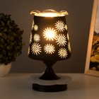 Аромалампа с подсветкой «Круги» E27 40 Вт +RGB черный 12.5×12.5×23 см RISALUX - Фото 3