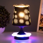 Аромалампа с подсветкой «Круги» E27 40 Вт +RGB черный 12.5×12.5×23 см RISALUX - Фото 5