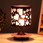 Аромалампа с подсветкой «Сердце» G9 40 Вт +RGB черный 12×12×22.5 см RISALUX - Фото 3