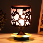 Аромалампа с подсветкой «Сердце» G9 40 Вт +RGB черный 12×12×22.5 см RISALUX - Фото 5