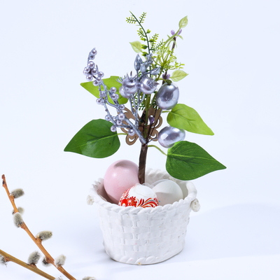 Пасхальный декор «Яйца с бабочкой» 7×19×26 см