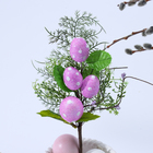 Пасхальный декор «Яйца фиолетового цвета в горошек» 6 × 15 × 30 см - фото 9124969
