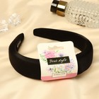 Ободок для волос «Перелив», 3 см, чёрный - Фото 2