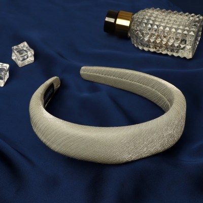 Ободок для волос «Перелив», 3 см, серый