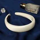 Ободок для волос «Лира», 3 см, бежевый - Фото 1