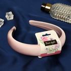 Ободок для волос «Лира», 3 см, розовый - Фото 2