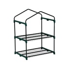 Парник-стеллаж, 2 полки, 93×69×49 см, металлический каркас d=16 мм, чехол плёнка 80 мкм, Greengo - Фото 20