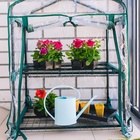 Парник-стеллаж, 2 полки, 93×69×49 см, металлический каркас d=16 мм, чехол плёнка 80 мкм, Greengo - Фото 14