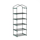 Парник-стеллаж, 5 полок, 193×69×49 см, металлический каркас d=16 мм, чехол плёнка 80 мкм, Greengo - Фото 15