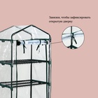 Парник-стеллаж, 5 полок, 193×69×49 см, металлический каркас d=16 мм, чехол плёнка 80 мкм, Greengo - Фото 6