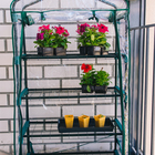 Парник-стеллаж, 4 полки, 125×70×30 см, металлический каркас d=16 мм, чехол плёнка 80 мкм, Greengo - Фото 11