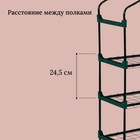 Парник-стеллаж, 4 полки, 125×70×30 см, металлический каркас d=16 мм, чехол плёнка 80 мкм, Greengo - Фото 4