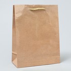 Пакет подарочный ламинированный, упаковка, «Крафт», MS 18 х 23 х 8 см - фото 321045955