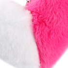 Мягкая игрушка «Сердечко» половинки, на брелоке, 10 см, цвет бело-розовый - Фото 3