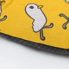 Лежак для животных "Утка", 40 х 40 х 10 см, жёлтый - фото 8983670