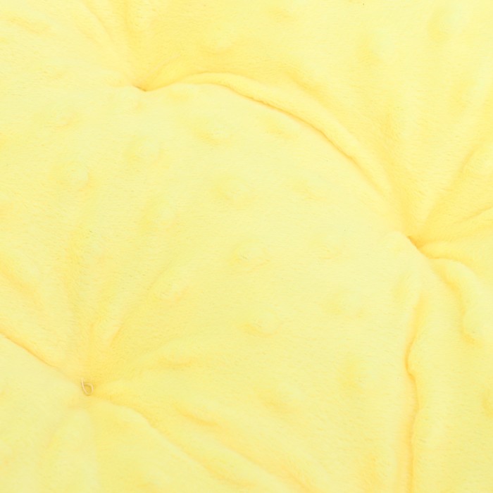 Лежак для животных "Нежность", 45 х 45 х 10 см, жёлтый