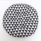 Лежак для животных "Геометрия", 50 х 50 х 10 см, чёрно-белый - фото 8983698