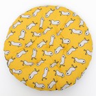 Лежак для животных "Утка", 50 х 50 х 10 см, жёлтый - фото 8983705