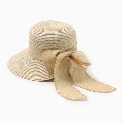 Шляпа женская MINAKU, цвет бежевый, р-р 58