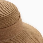 Шляпа женская MINAKU, цвет светло-коричневый, р-р 58 - Фото 3