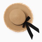 Шляпа женская MINAKU, цвет светло-коричневый, р-р 58 - Фото 2