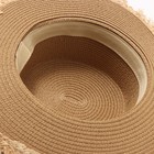 Шляпа женская MINAKU, цвет светло-коричневый, р-р 58 10107113