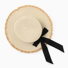 Шляпа женская MINAKU, цвет бежевый, р-р 58 - фото 24519216