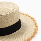 Шляпа женская MINAKU, цвет бежевый, р-р 58 - фото 24519217