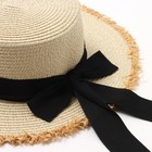 Шляпа женская MINAKU, цвет бежевый, р-р 58 - фото 24519218