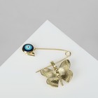 Булавка-оберег «Для осуществления желаний», цвет синий в золоте - фото 8932923