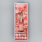 Пакет подарочный под бутылку, упаковка, «Розовое настроение», 9 х 25 х 8.9 см - Фото 4