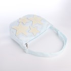 Сумка молодёжная на молнии, 36×8×23 см, голубая - Фото 3