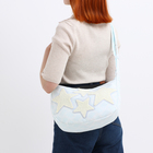 Сумка молодёжная на молнии, 36×8×23 см, голубая - Фото 8