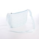 Сумка молодёжная на молнии, 36×8×23 см, голубая - Фото 4