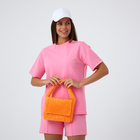 Сумка молодёжная на магните, 25.5×4.5×18.5 см, оранжевая - Фото 2