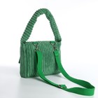 Сумка молодёжная на магните, 25.5×4.5×18.5 см, зелёная - Фото 2