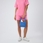 Сумка молодёжная на магните, 25.5×4.5×18.5 см, голубая - Фото 8