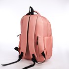 Рюкзак школьный из текстиля на молнии, 5 карманов, цвет розовый - фото 11145650