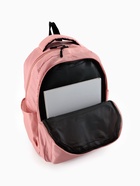 Рюкзак школьный на молнии, с карманами, розовый 10189022